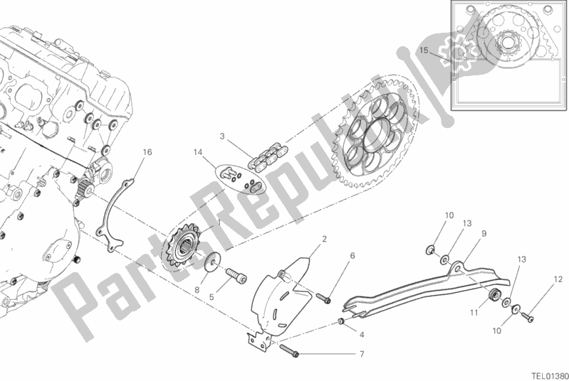 Wszystkie części do Z? Batka Przednia - ? A? Cuch Ducati Superbike Superleggera V4 USA 998 2020